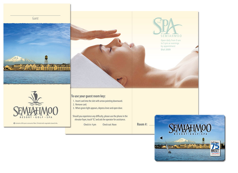 Semiahmoo Resort Key Sleeve Folder + Room Card