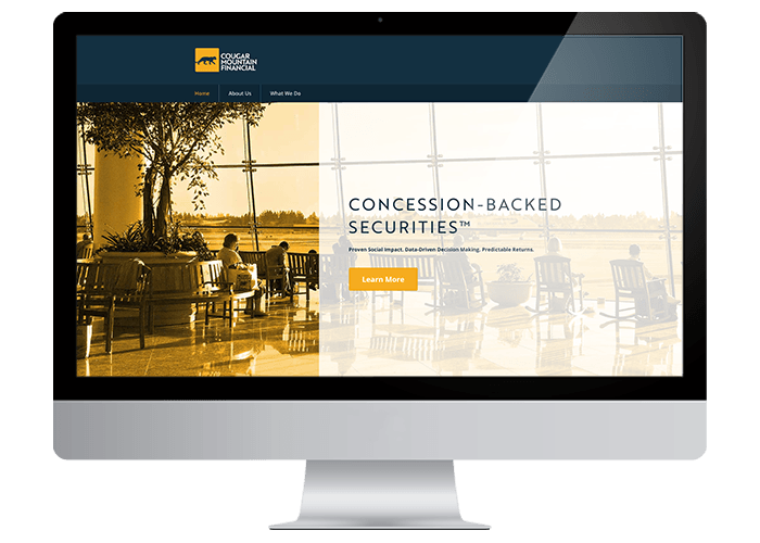 Cougar Mountain Financial Website Design