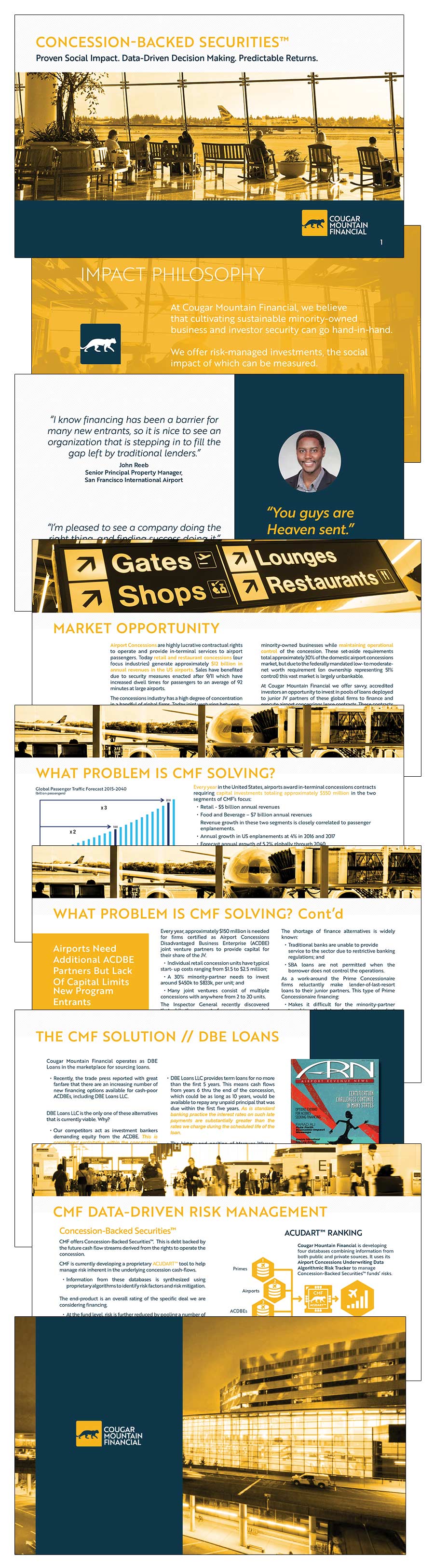 Investor Offering Summary branded print collateral