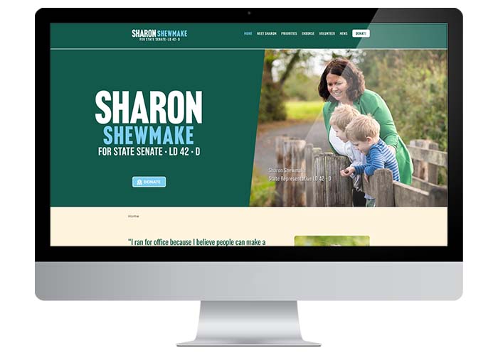 Sharon Shewmake Campaign for State Senate Website Design