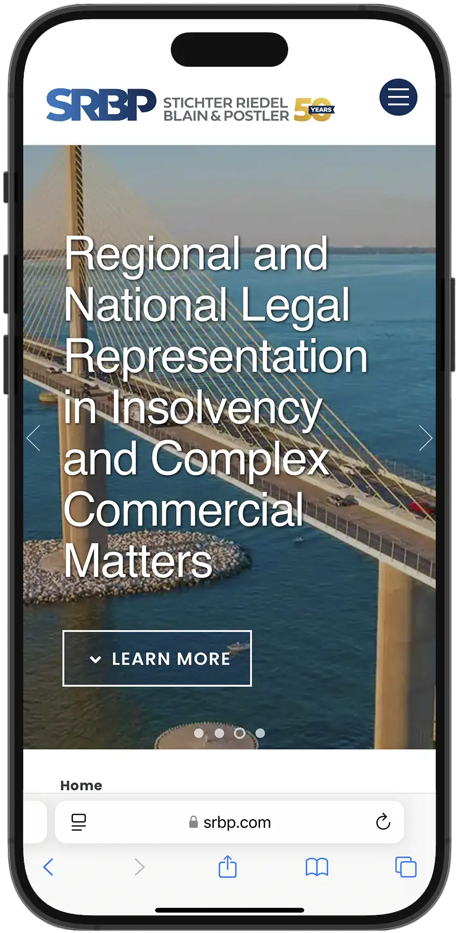 SRBP Law Firm WordPress Website Design