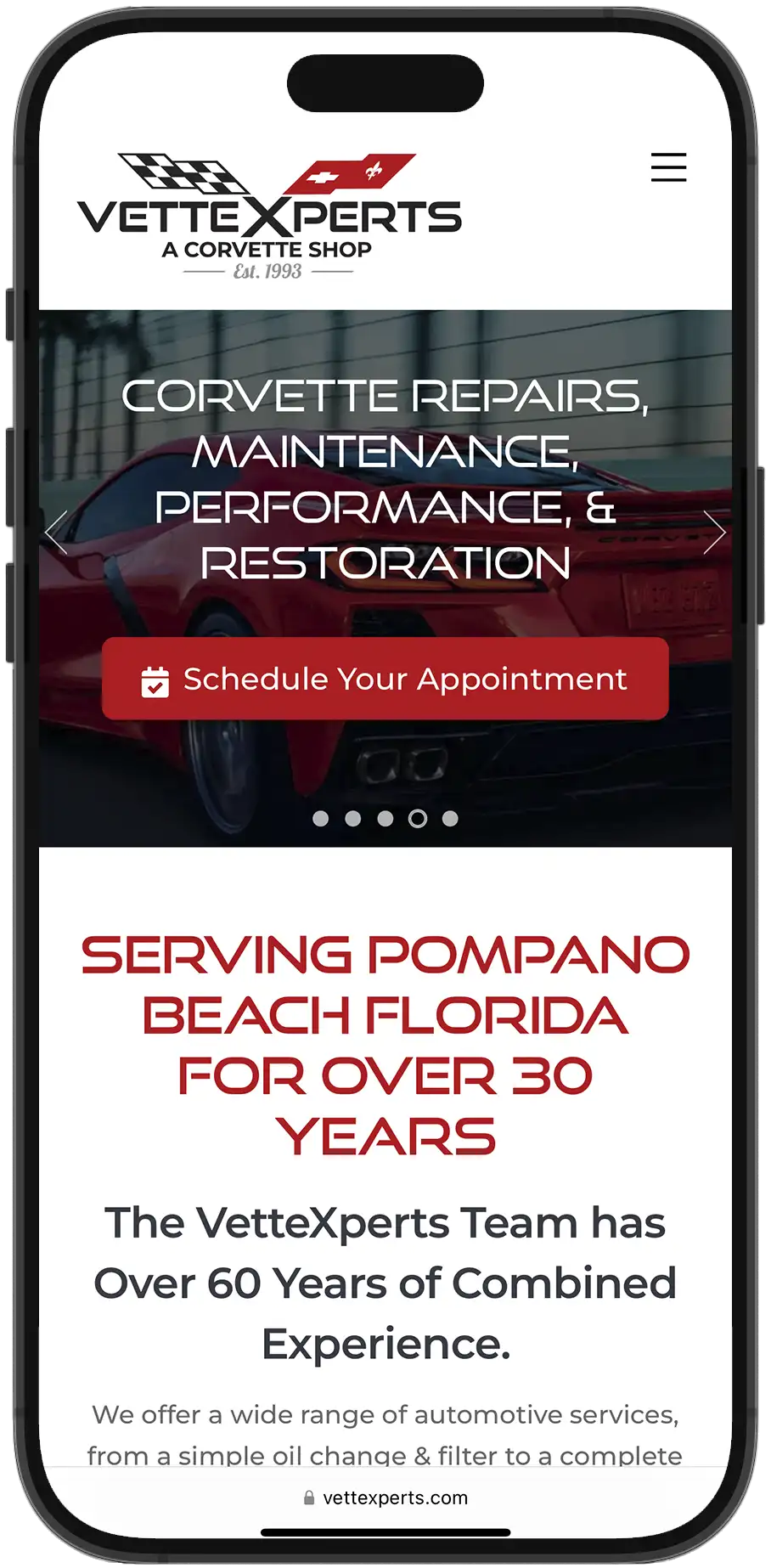 VetteXperts Wordpress Website Design