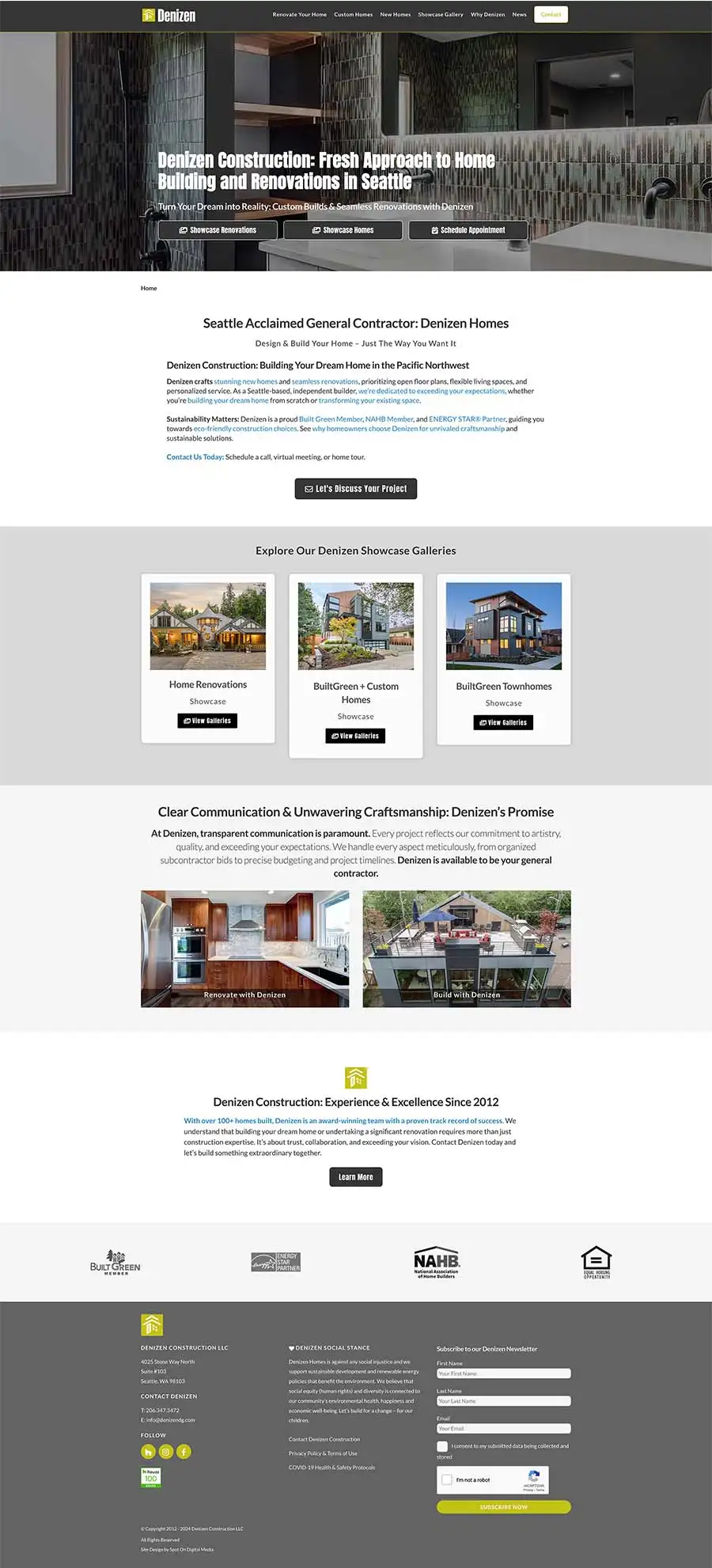 Denizen Homes Homepage